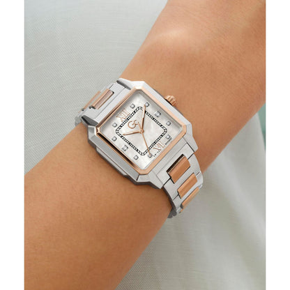 Gc Square 32mm White Dial Analog Women Watch - Z72001L1