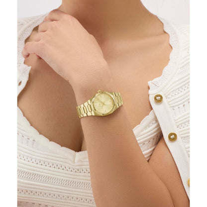 Gc Round 30mm Champagne Dial Analog Women Watch - Z70002L6