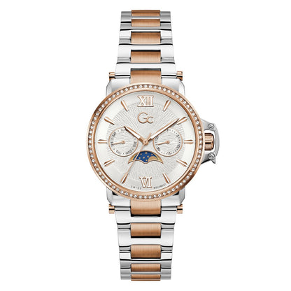 Gc Round 36mm White Dial Analog Women Watch - Z69002L1