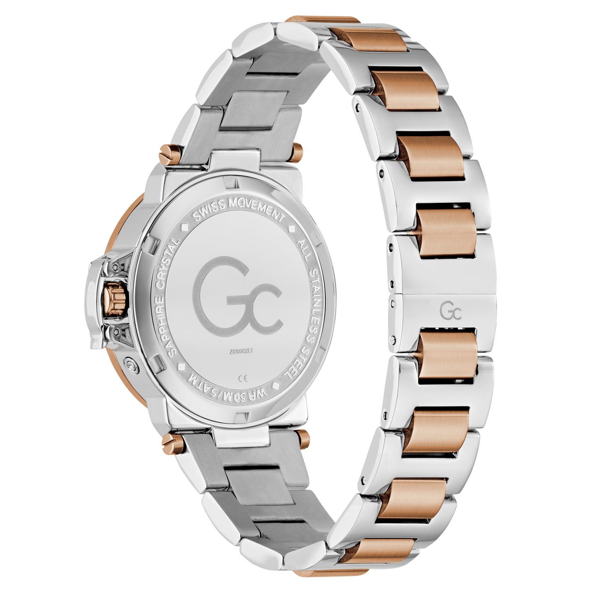 Gc Round 36mm White Dial Analog Women Watch - Z69002L1