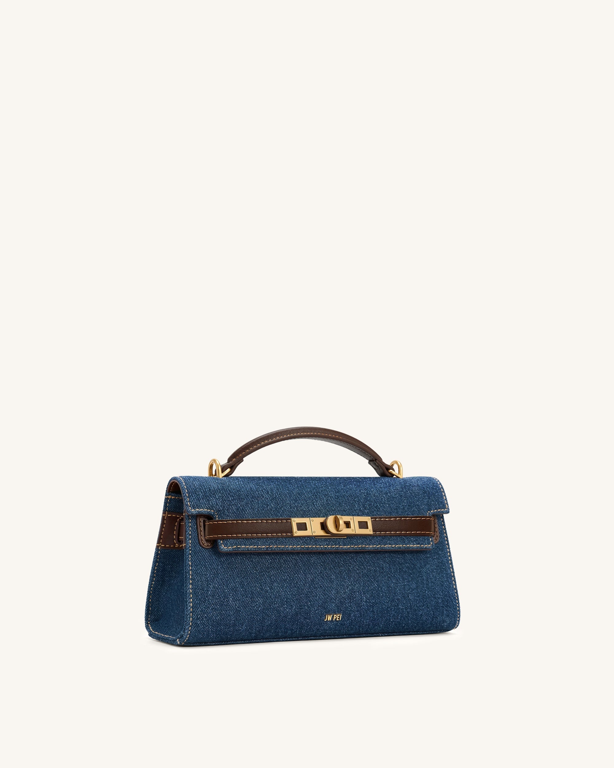Jw Pei Noor Top Handle Bag Blue Denim