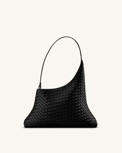 Jw Pei Lyra Woven Shoulder Bag Black