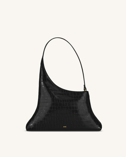 Jw Pei Lyra Shoulder Bag Black Croc