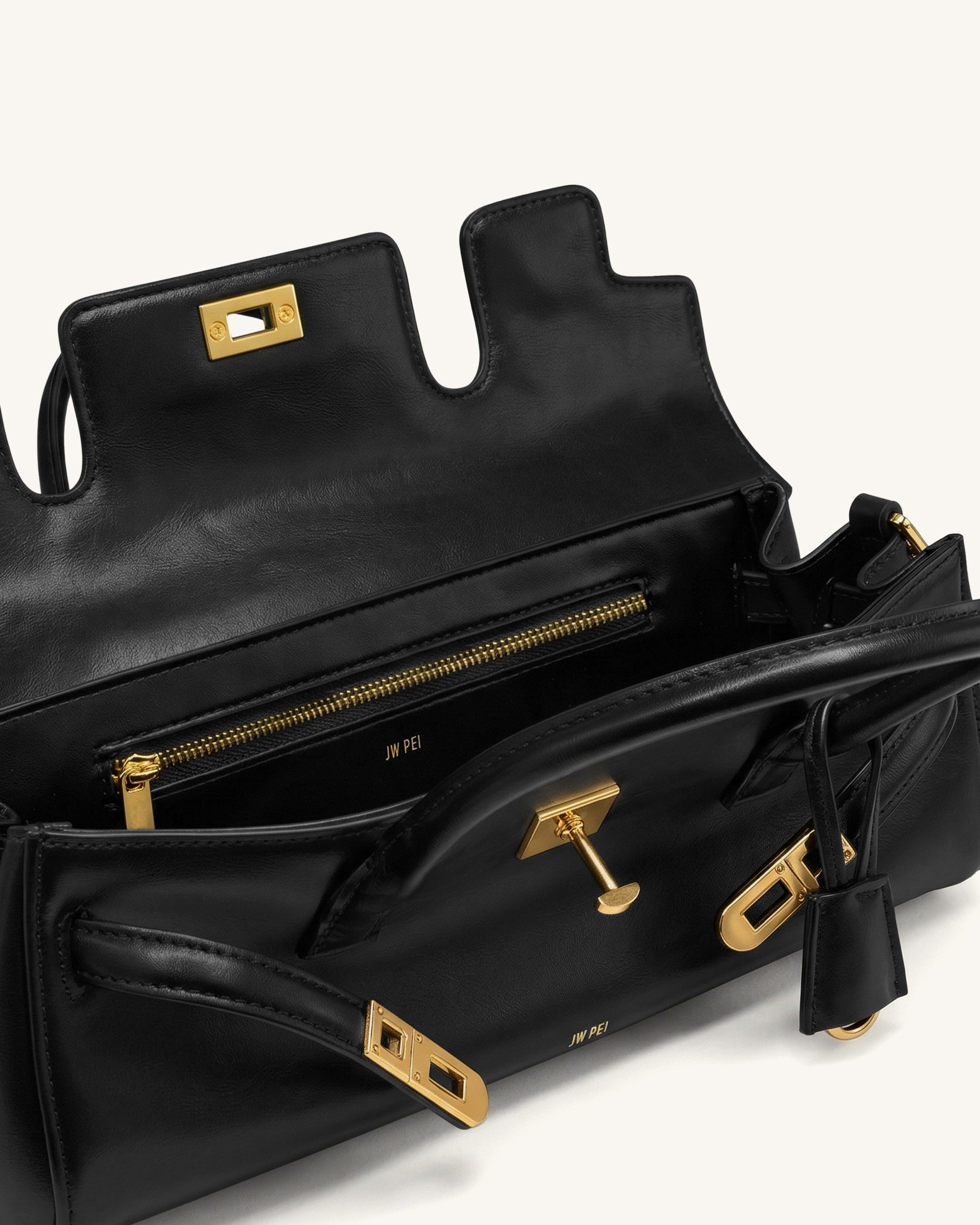 Jw Pei Yara Small Top Handle Shoulder Bag Black