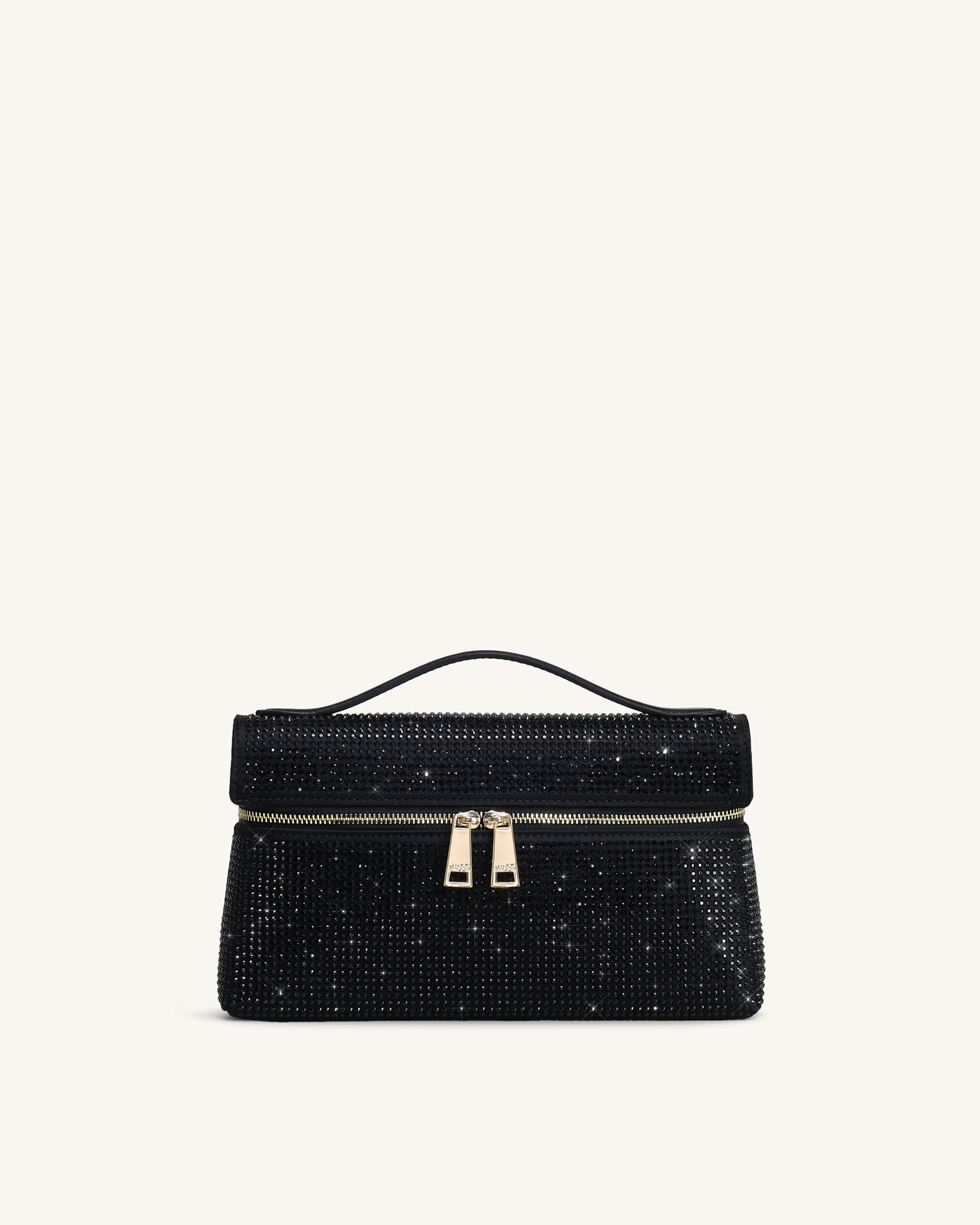 Jw Pei Thea Artificial Crystal Top Handle Bag Black