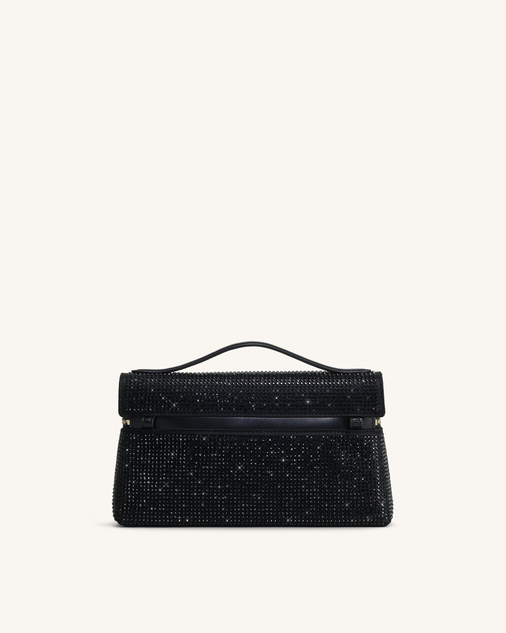 Jw Pei Thea Artificial Crystal Top Handle Bag Black