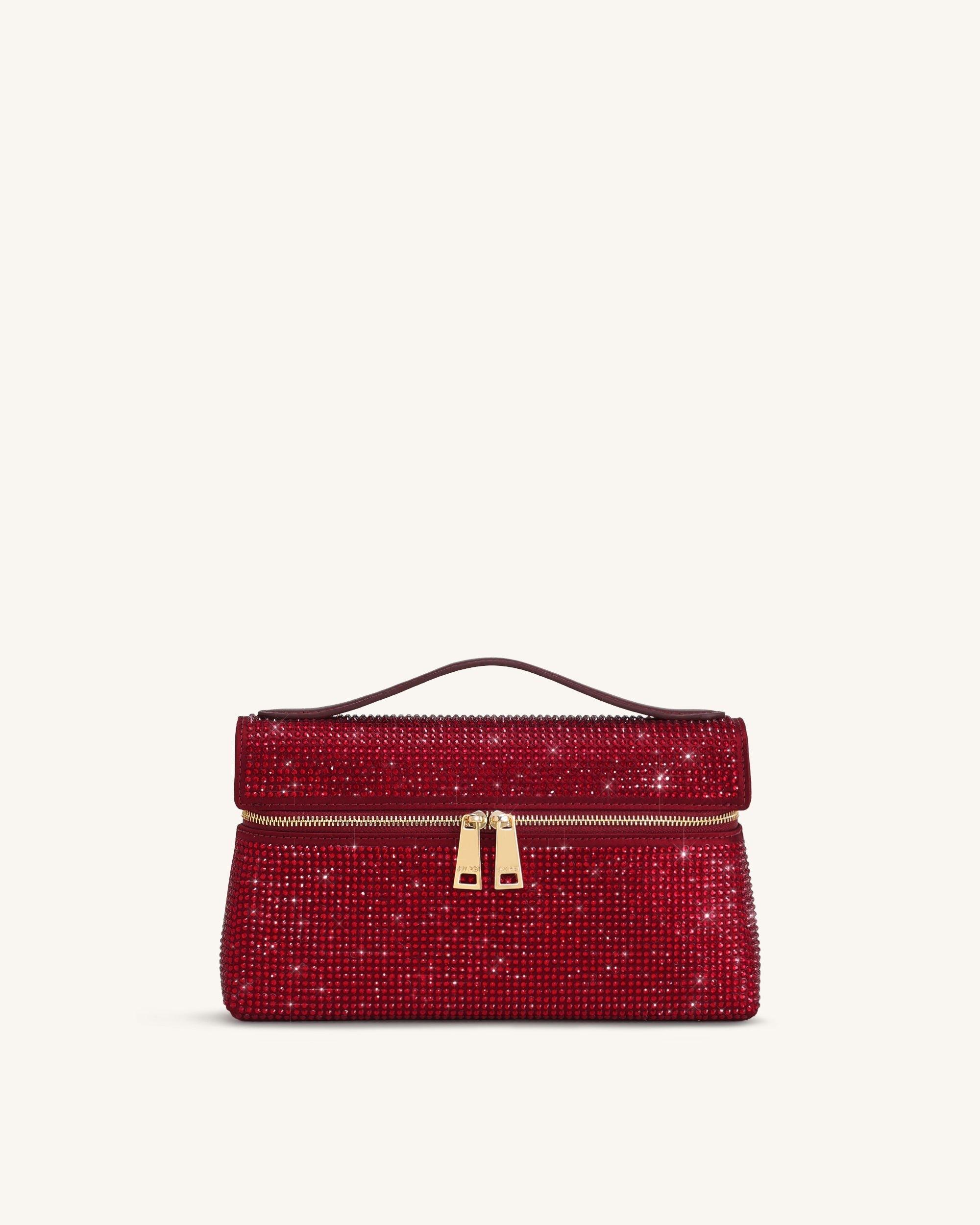 Jw Pei Thea Artificial Crystal Top Handle Bag Red