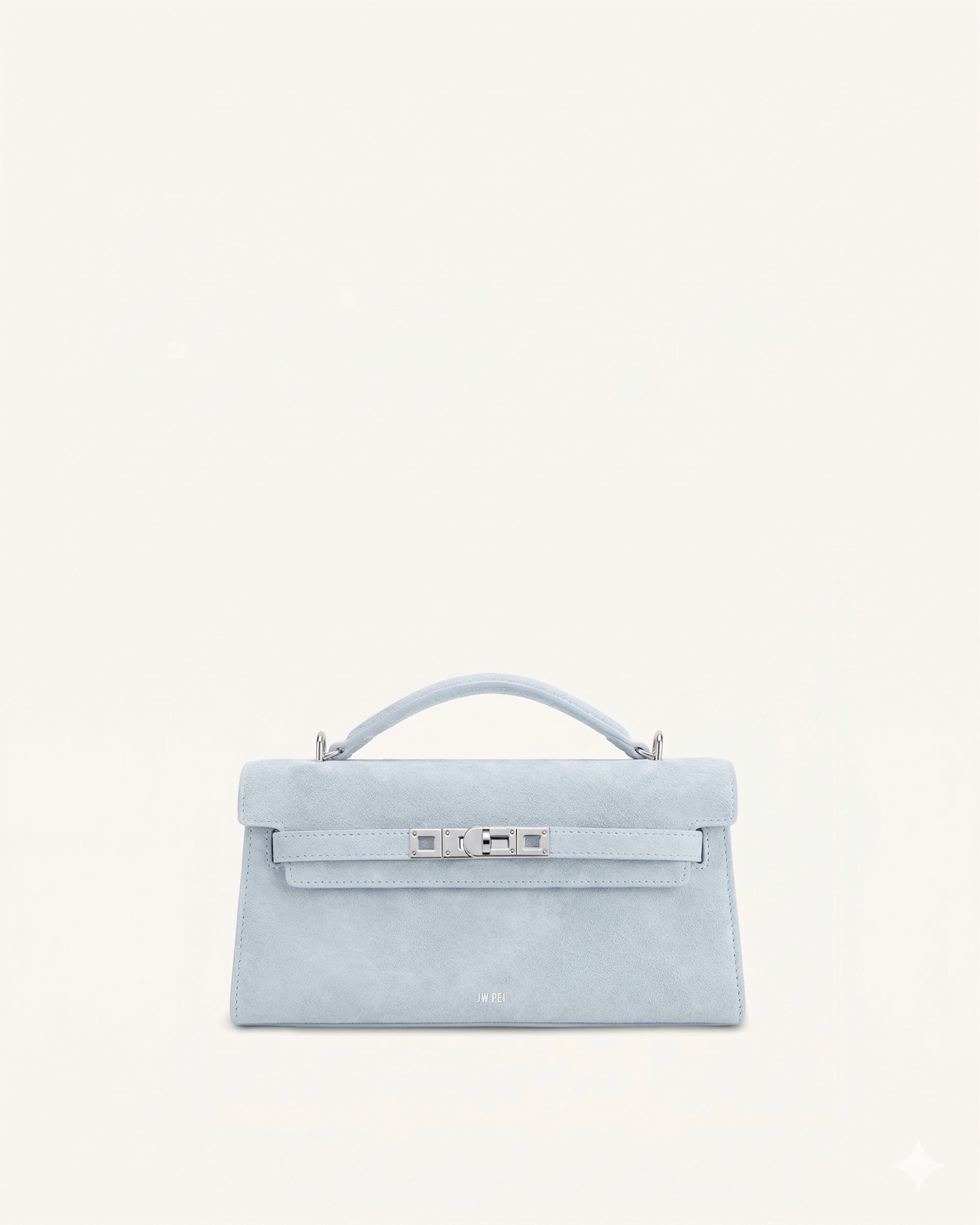 Jw Pei Noor Faux Suede Top Handle Bag Blue
