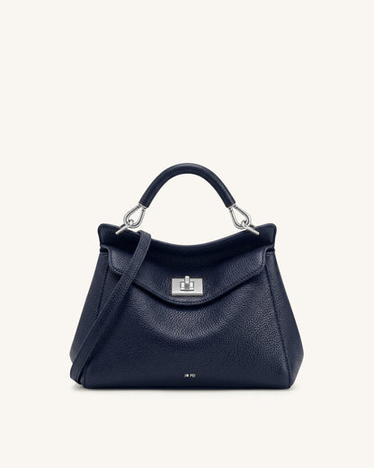 Jw Pei Lucia Classic Top Handle Bag Navy Blue