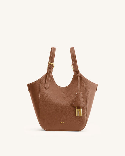 Jw Pei Ines Padlock Tote Bag Chocolate Brown