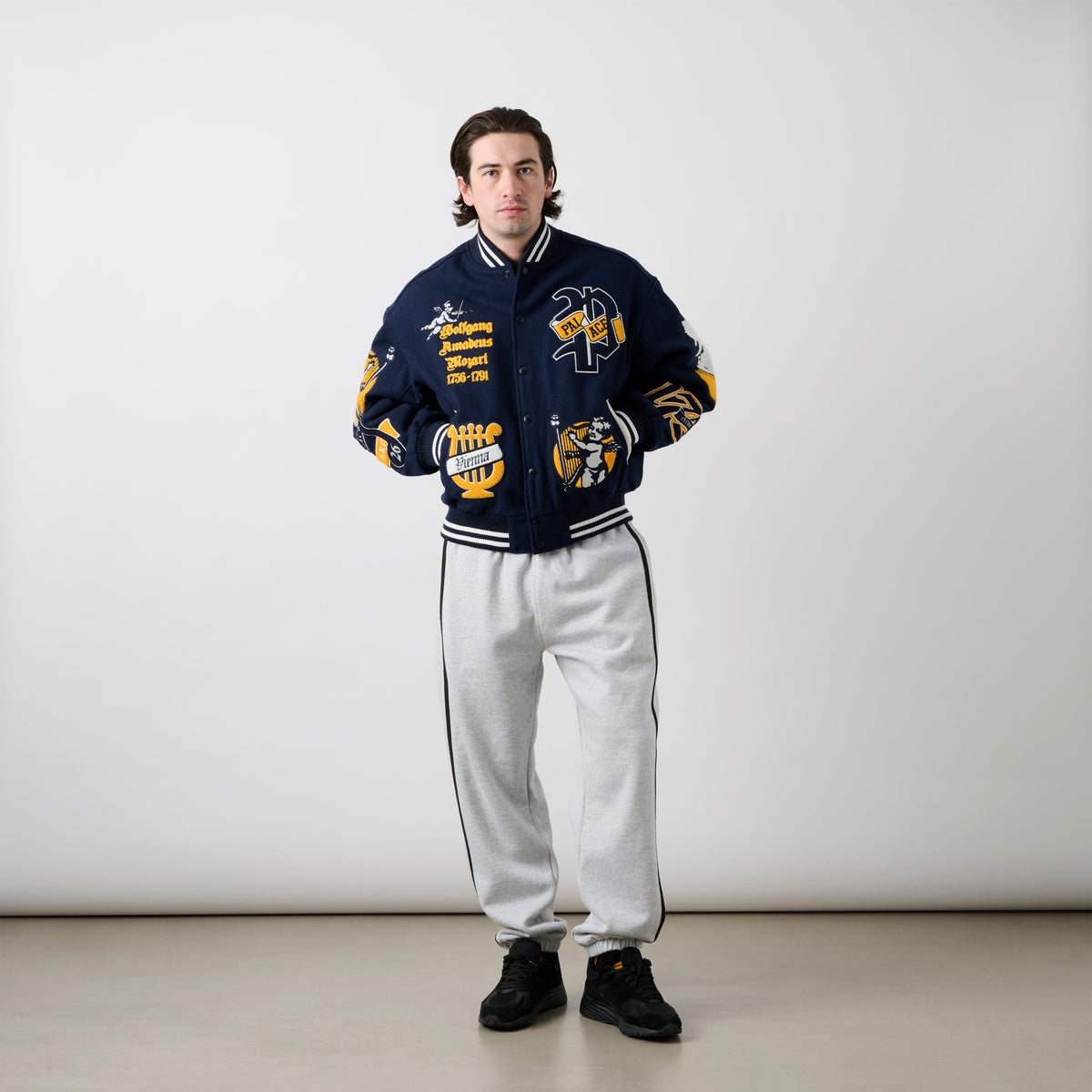 Palace Skateboards Wolfgang Varsity Jacket NAVY