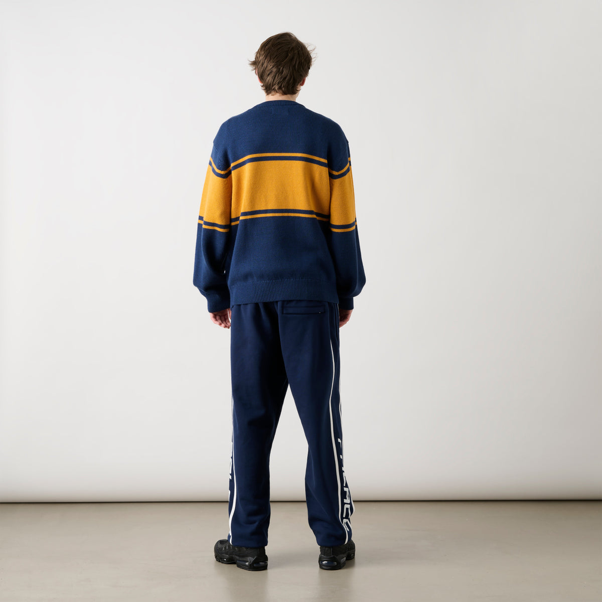 Palace Skateboards College Stripe KNIT NAVY