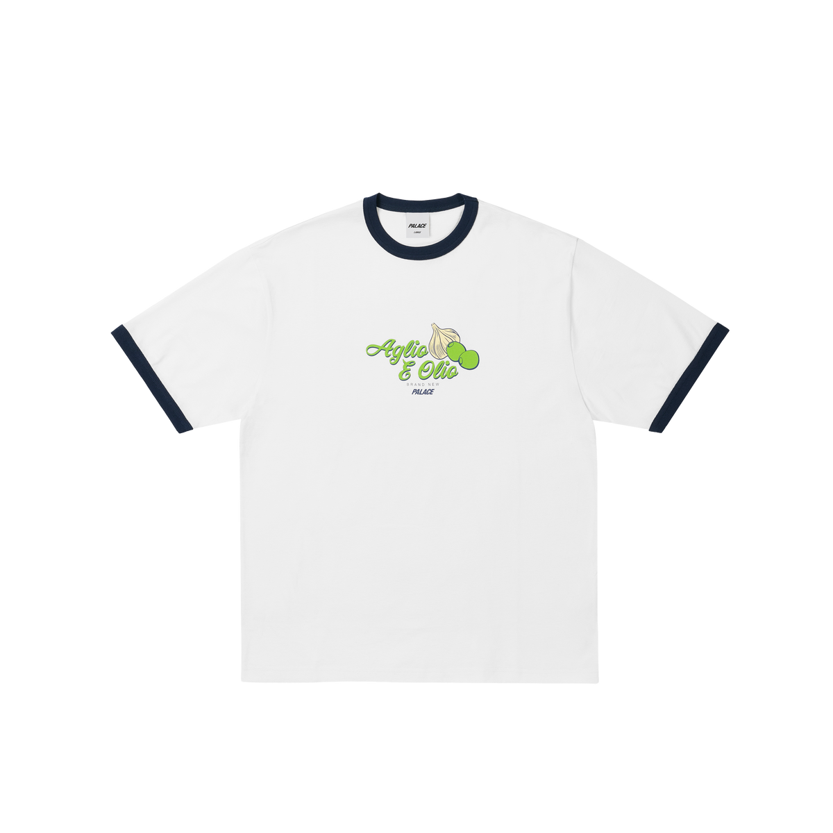 Palace Skateboards Aglio E OLIO Ringer T-Shirt Sunny Yellow