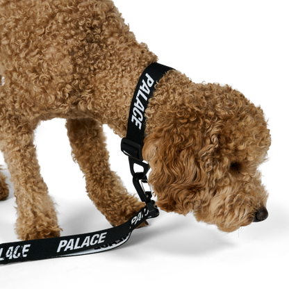 Palace Skateboards Jacquarded DOG Collar and LEAD Black