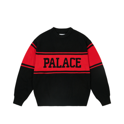 Palace Skateboards College Stripe KNIT White