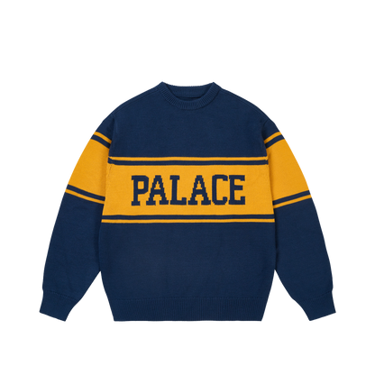 Palace Skateboards College Stripe KNIT NAVY