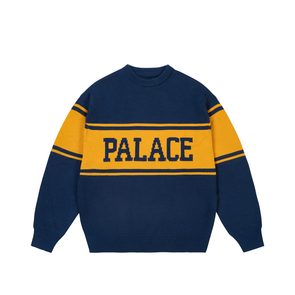 Palace Skateboards College Stripe KNIT White