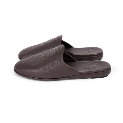 Palace Classic Leather Slipper Brown