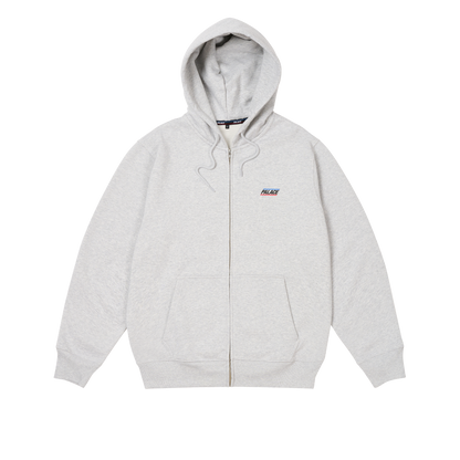 Palace Skateboards Basically a ZIP HOOD GREY MARL