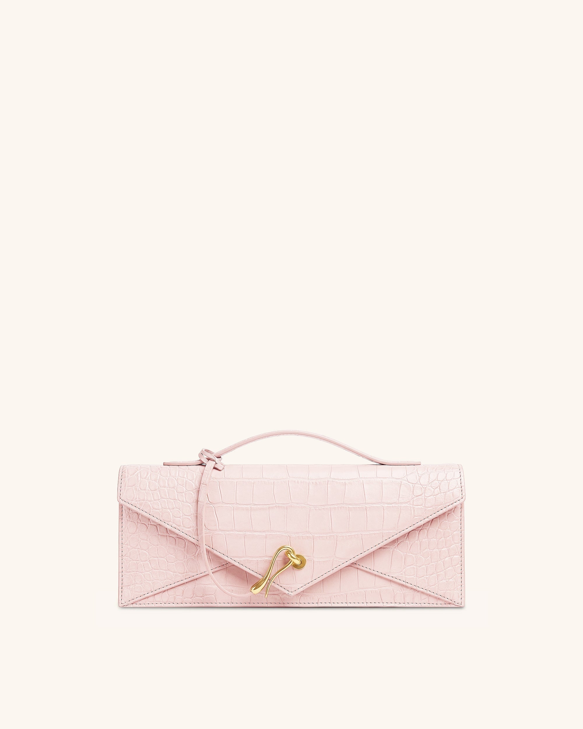 Jw Pei Celeste Envelope Top Handle Bag Pink Croc