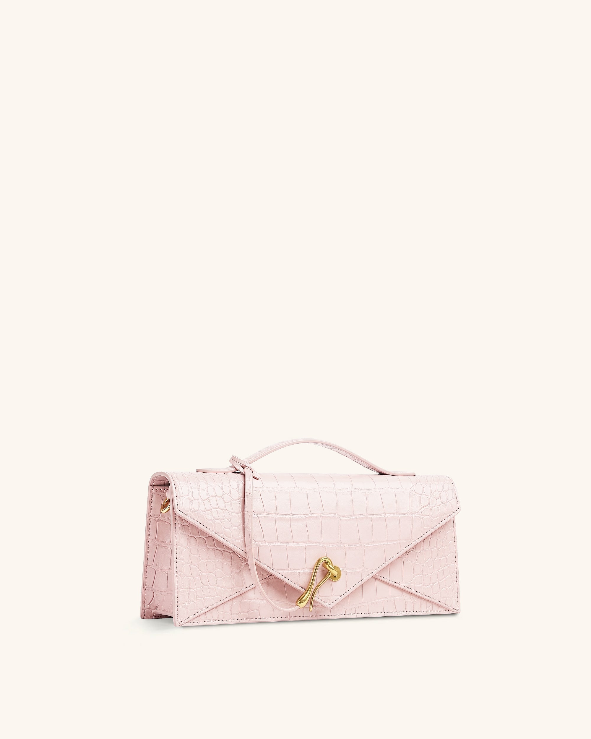 Jw Pei Celeste Envelope Top Handle Bag Pink Croc