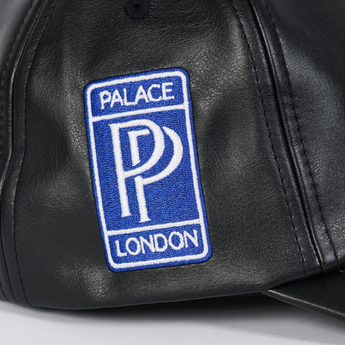 Palace Skateboards FAUX Leather P 6-Panel Black