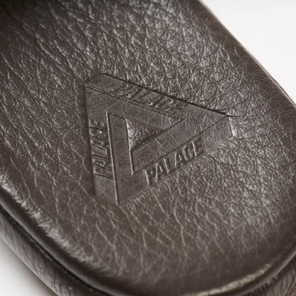 Palace Classic Leather Slipper Brown