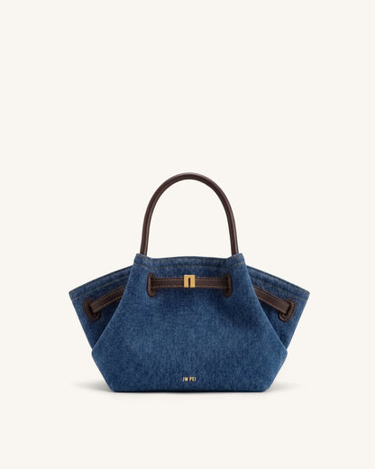 Jw Pei Hana Mini Tote Bag Blue Denim