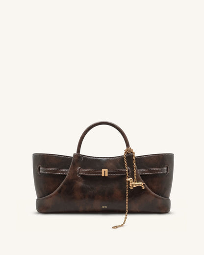 Jw Pei Maeve Dachshund Metal Charm Tote Bag Deep Coffee