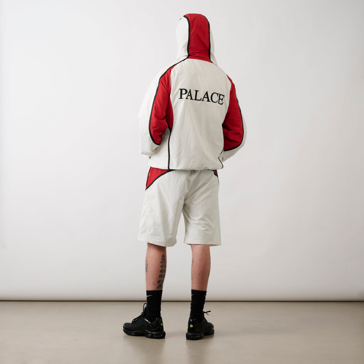 Palace Skateboards Scrum Hooded Shell Jacket White