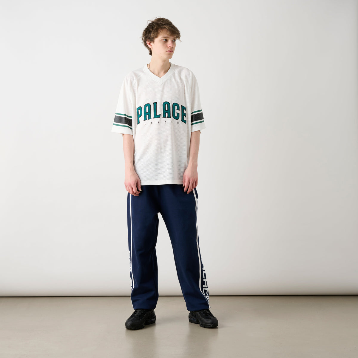 Palace Skateboards Satin the PARK MESH Jersey White