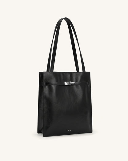 Jw Pei Noelle Belted Tote Bag Black
