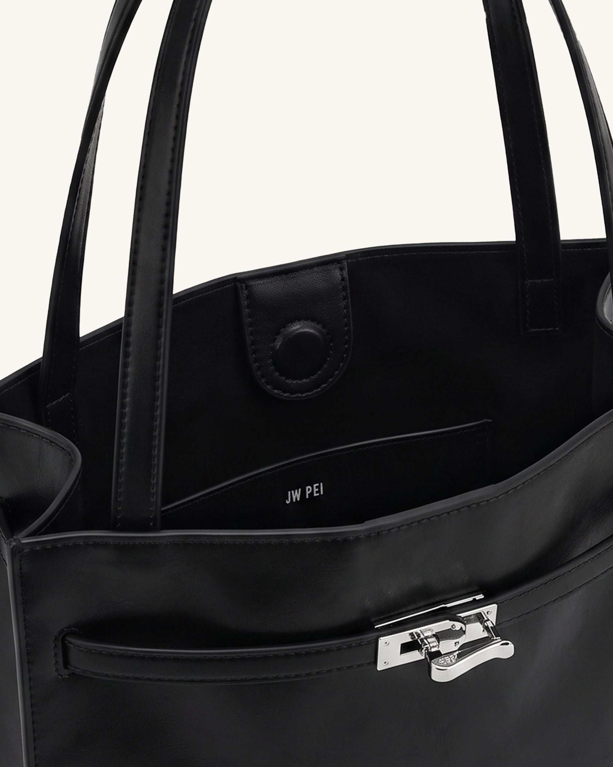 Jw Pei Noelle Belted Tote Bag Black