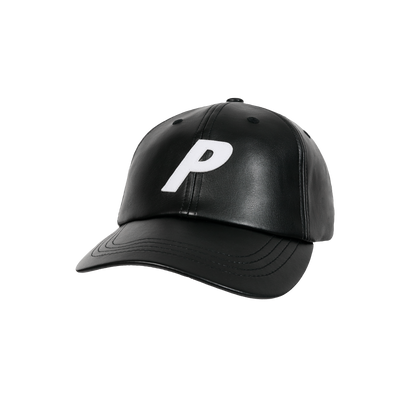 Palace Skateboards FAUX Leather P 6-Panel Black
