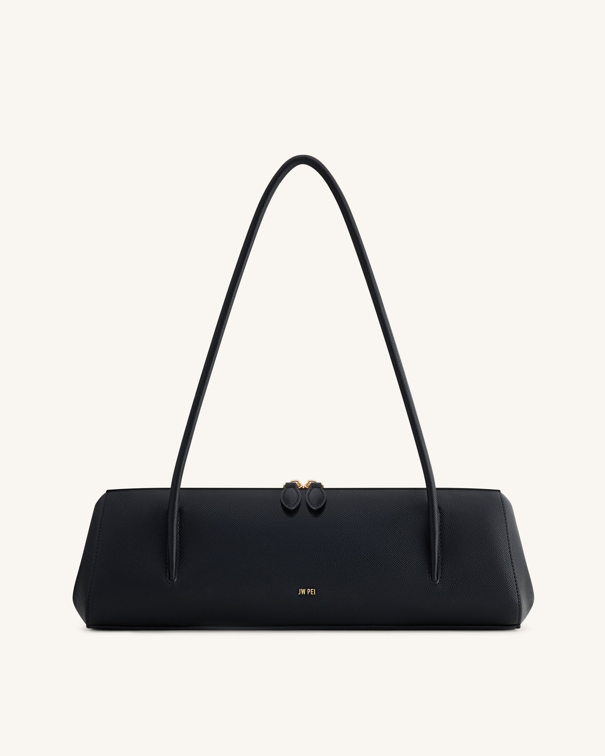 Jw Pei Nova Minimalist Shoulder Bag Jet Black