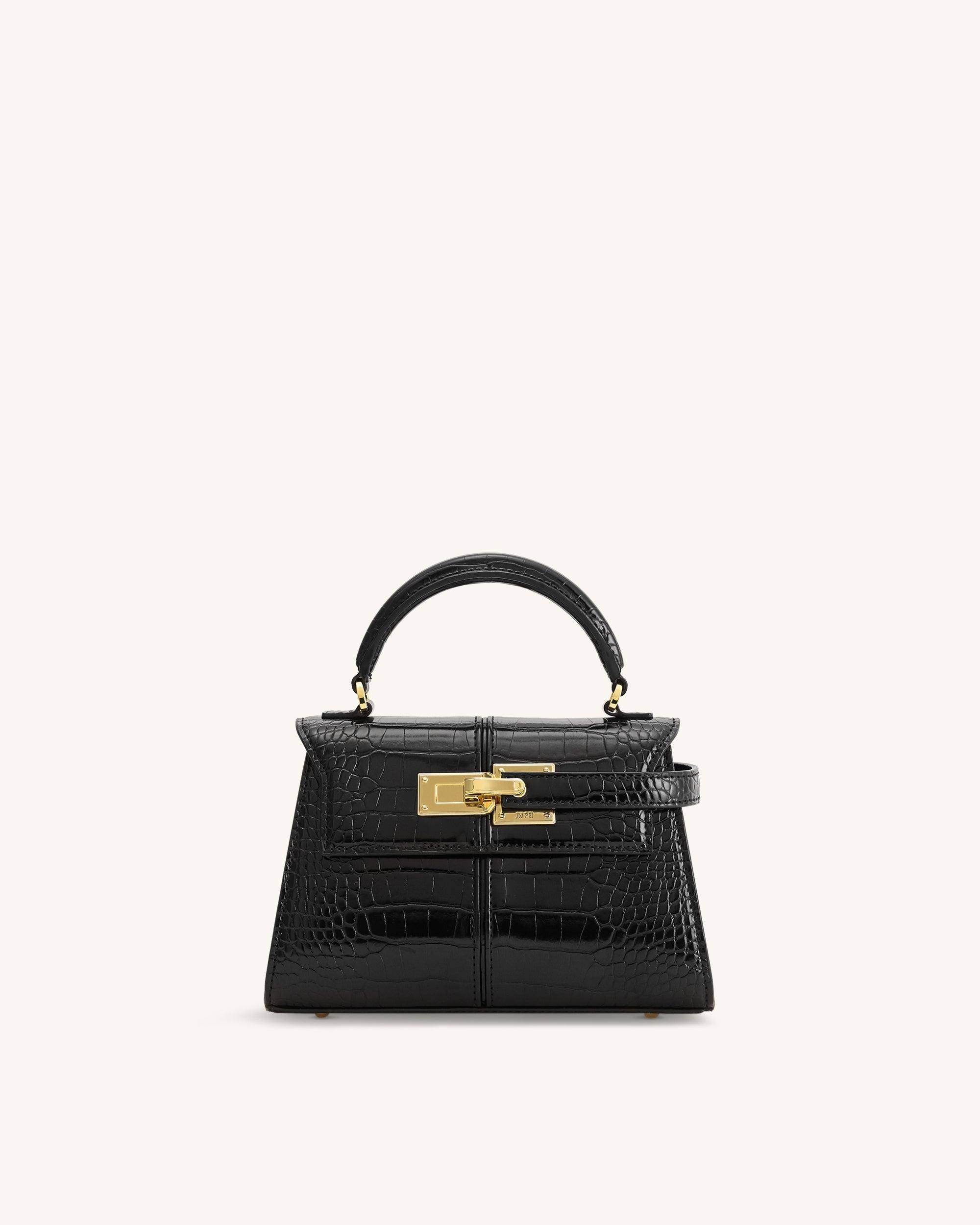 Jw Pei Elise Top Handle Bag Black Croc