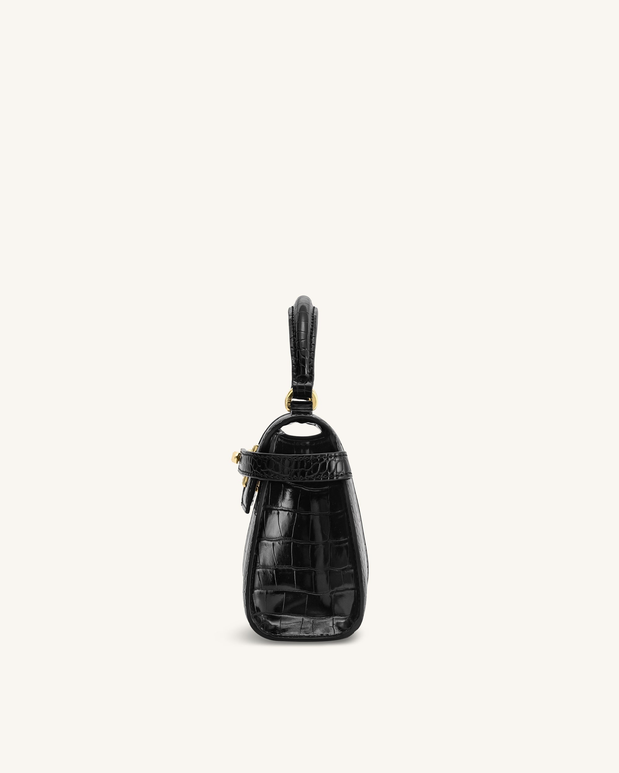 Jw Pei Elise Top Handle Bag Black Croc