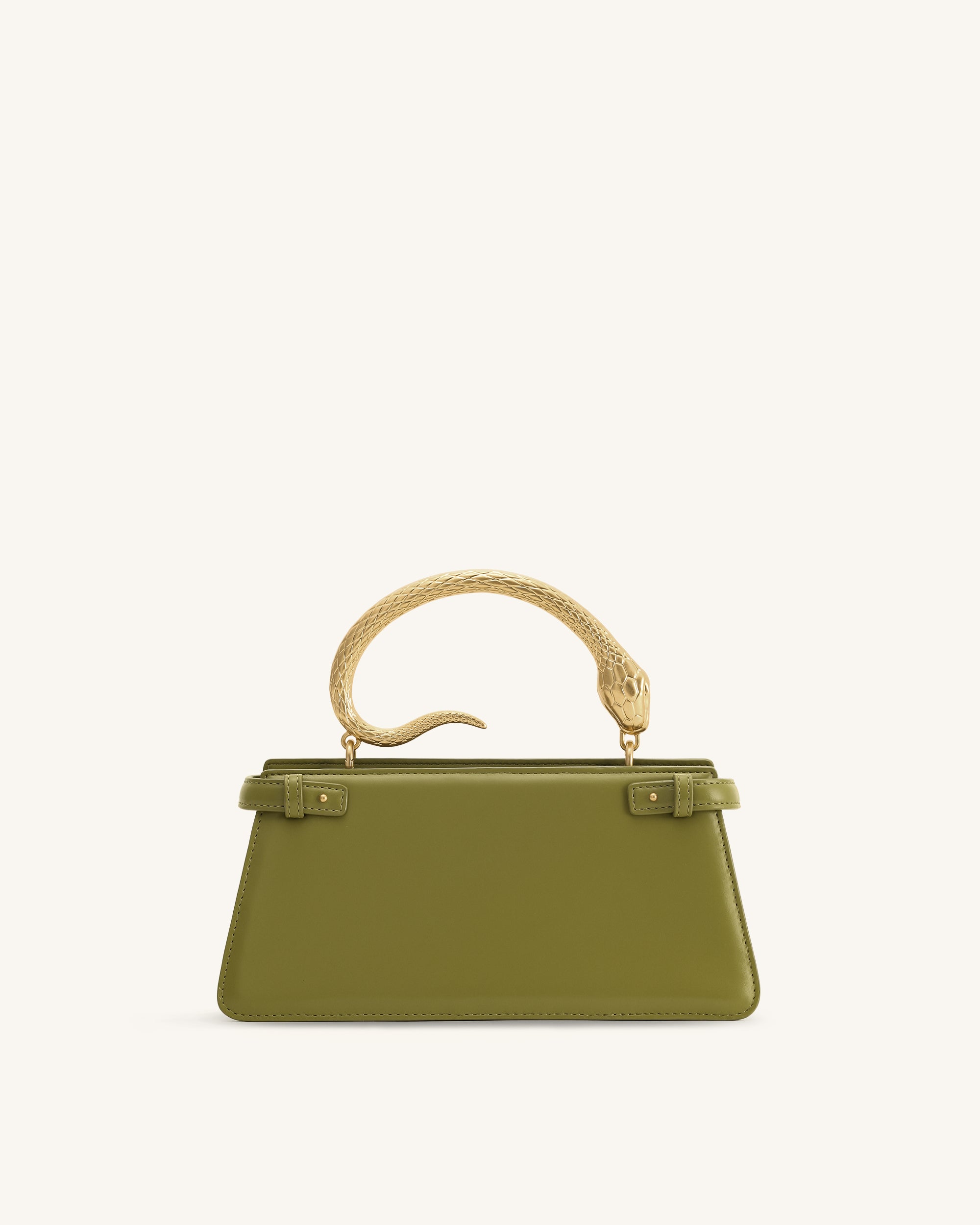 Jw Pei Elena Snake Handle Top Handle Bag Matcha Green