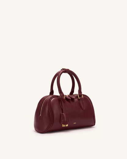 Jw Pei Rosalie Bowler Top Handle Bag Dark Burgundy