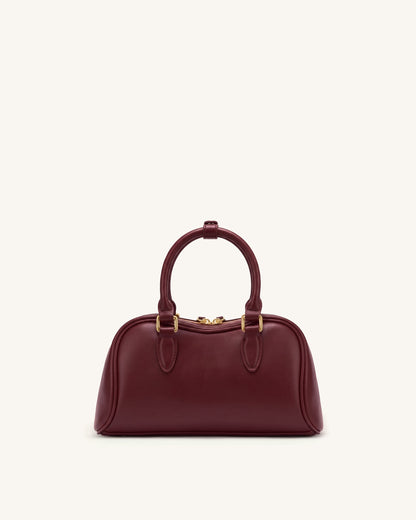 Jw Pei Rosalie Bowler Top Handle Bag Dark Burgundy