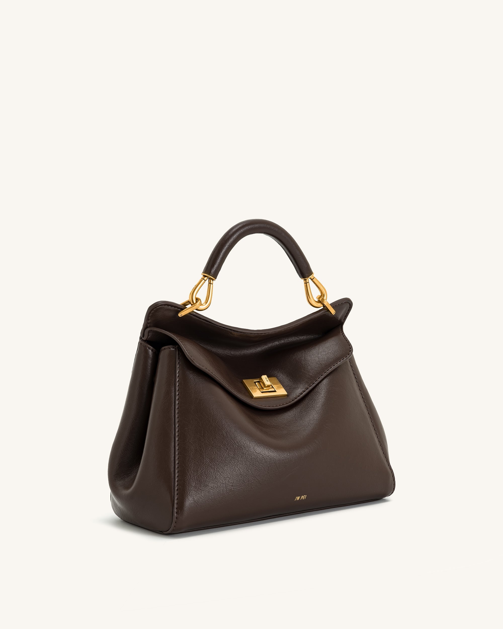Jw Pei Lucia Classic Top Handbag Dark Brown