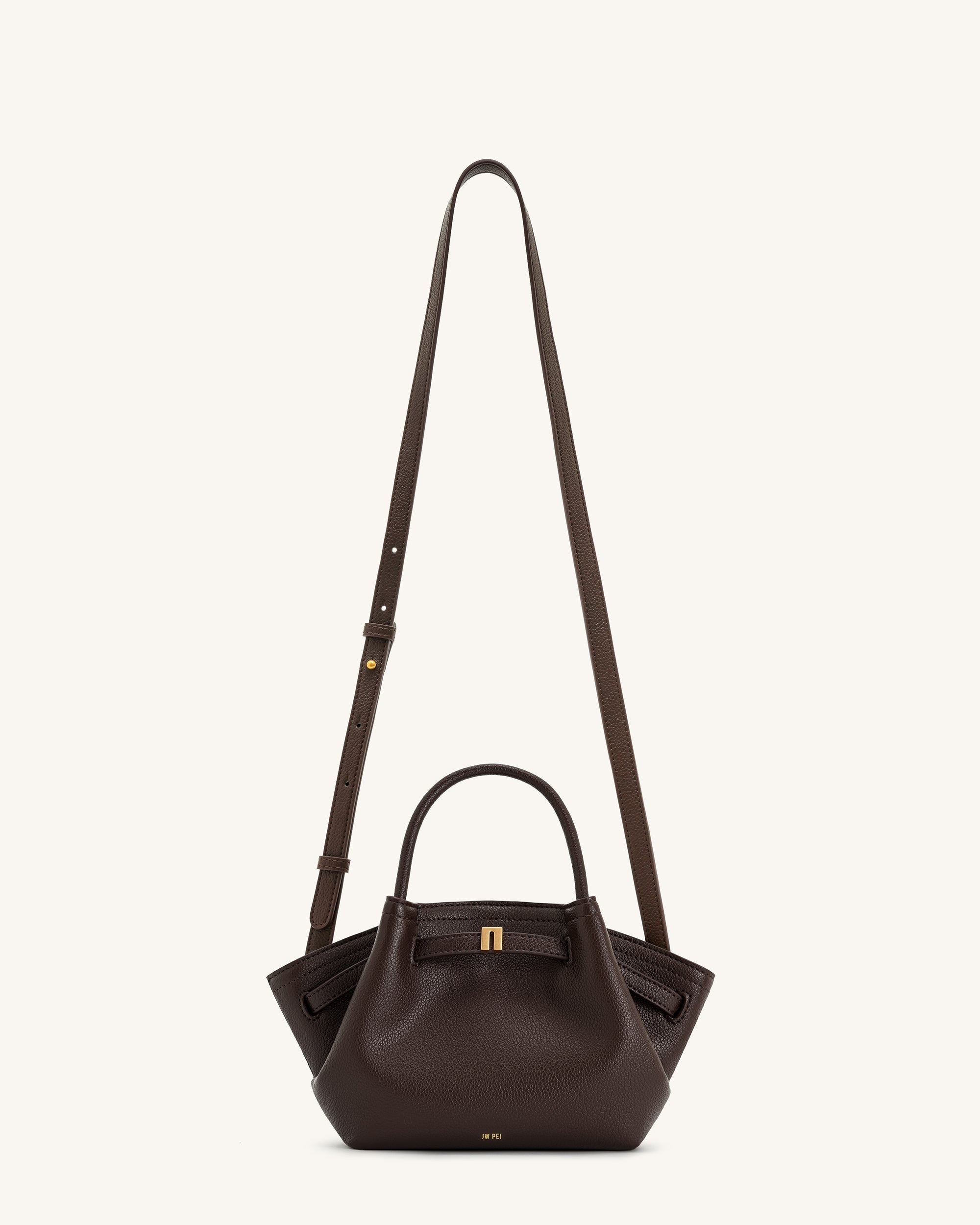 Jw Pei Hana Mini Tote Bag Dark Brown