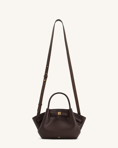 Jw Pei Hana Mini Tote Bag Dark Brown