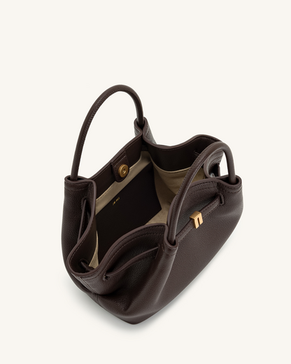 Jw Pei Hana Mini Tote Bag Dark Brown