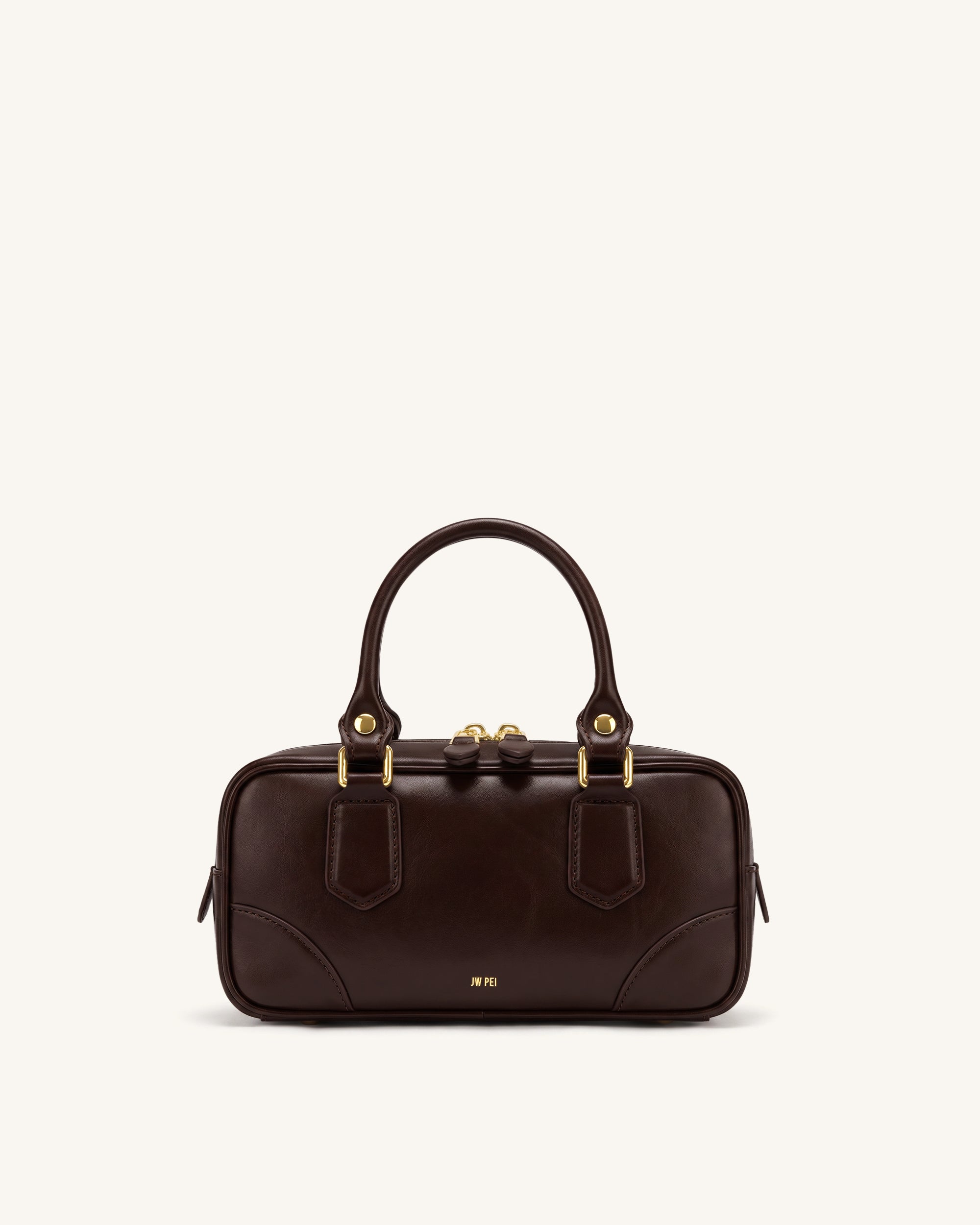 Jw Pei Odette Boston Top Handle Bag Dark Brown