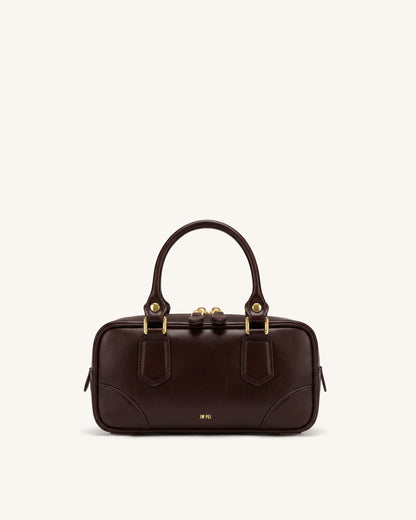Jw Pei Odette Boston Top Handle Bag Dark Brown