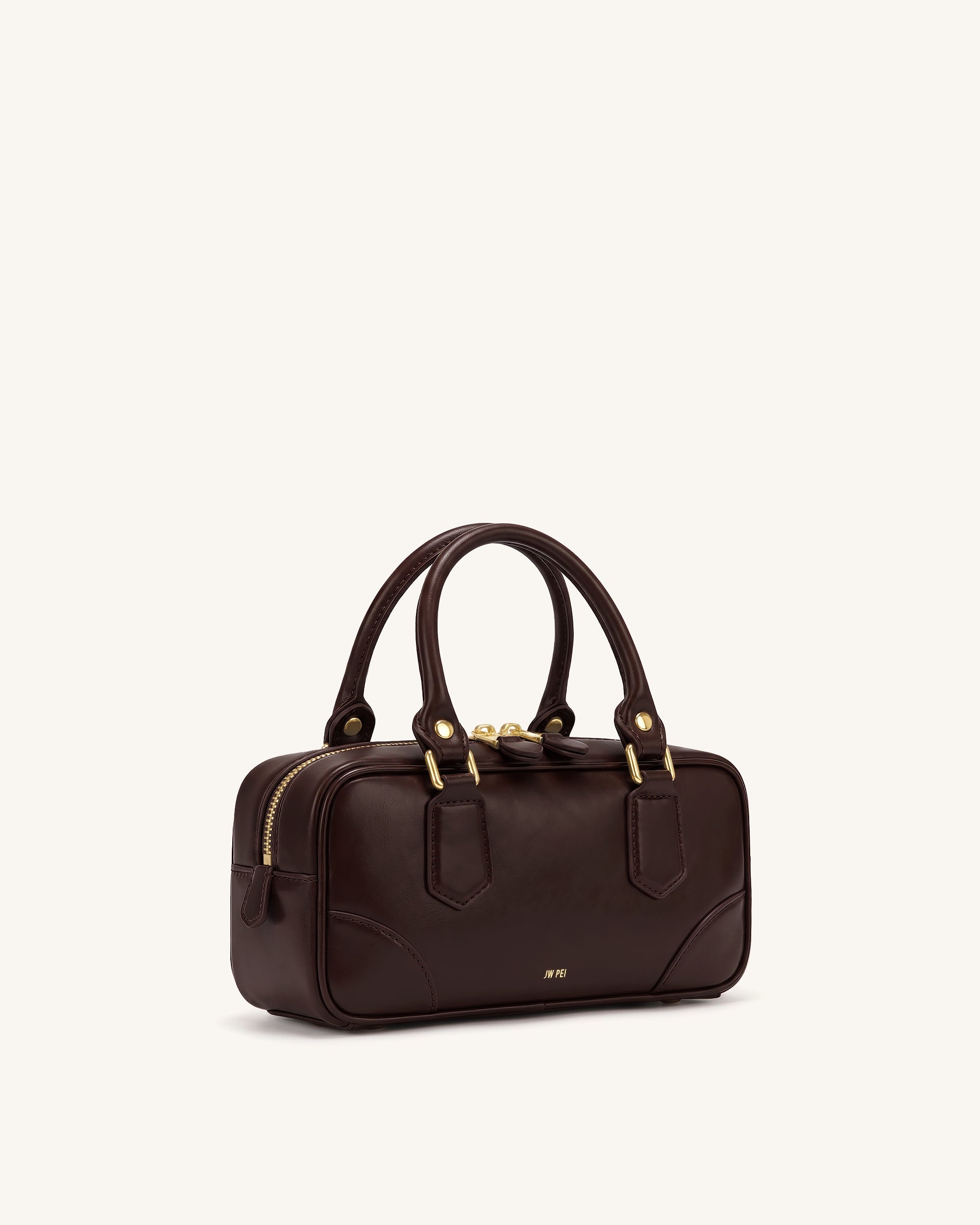 Jw Pei Odette Boston Top Handle Bag Dark Brown