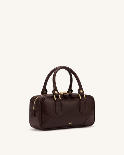Jw Pei Odette Boston Top Handle Bag Dark Brown
