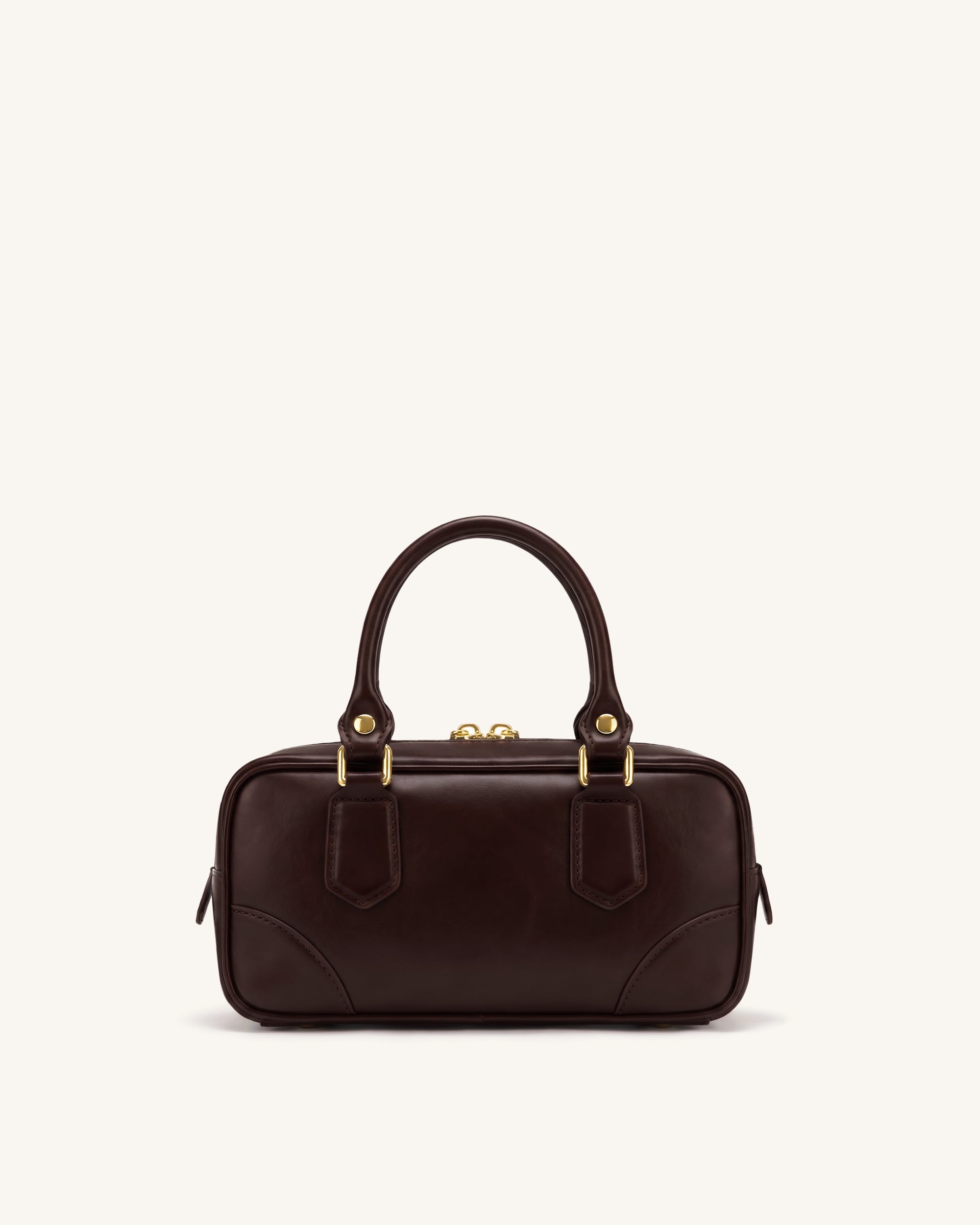 Jw Pei Odette Boston Top Handle Bag Dark Brown