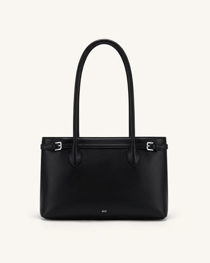 Jw Pei Camille Buckle Strap Tote Bag Black